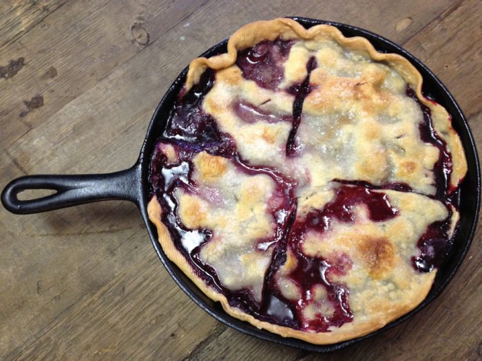 Iron Skillet Blackberry Cobbler