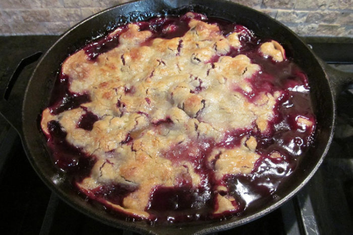 Skillet Blackberry Cobbler - Family Savvy